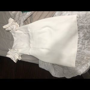 White Ruffled Off The Shoulder Dress